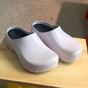 Birkenstock White Clogs